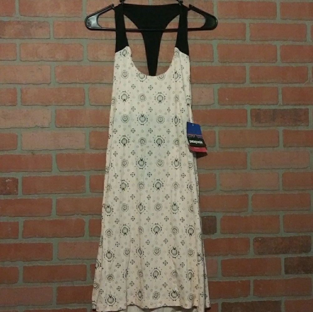 NWT Patagonia Kamala Tie Dress Pink Halter Large